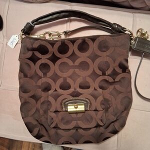COACH CHOC BROWN HOBO  BAG